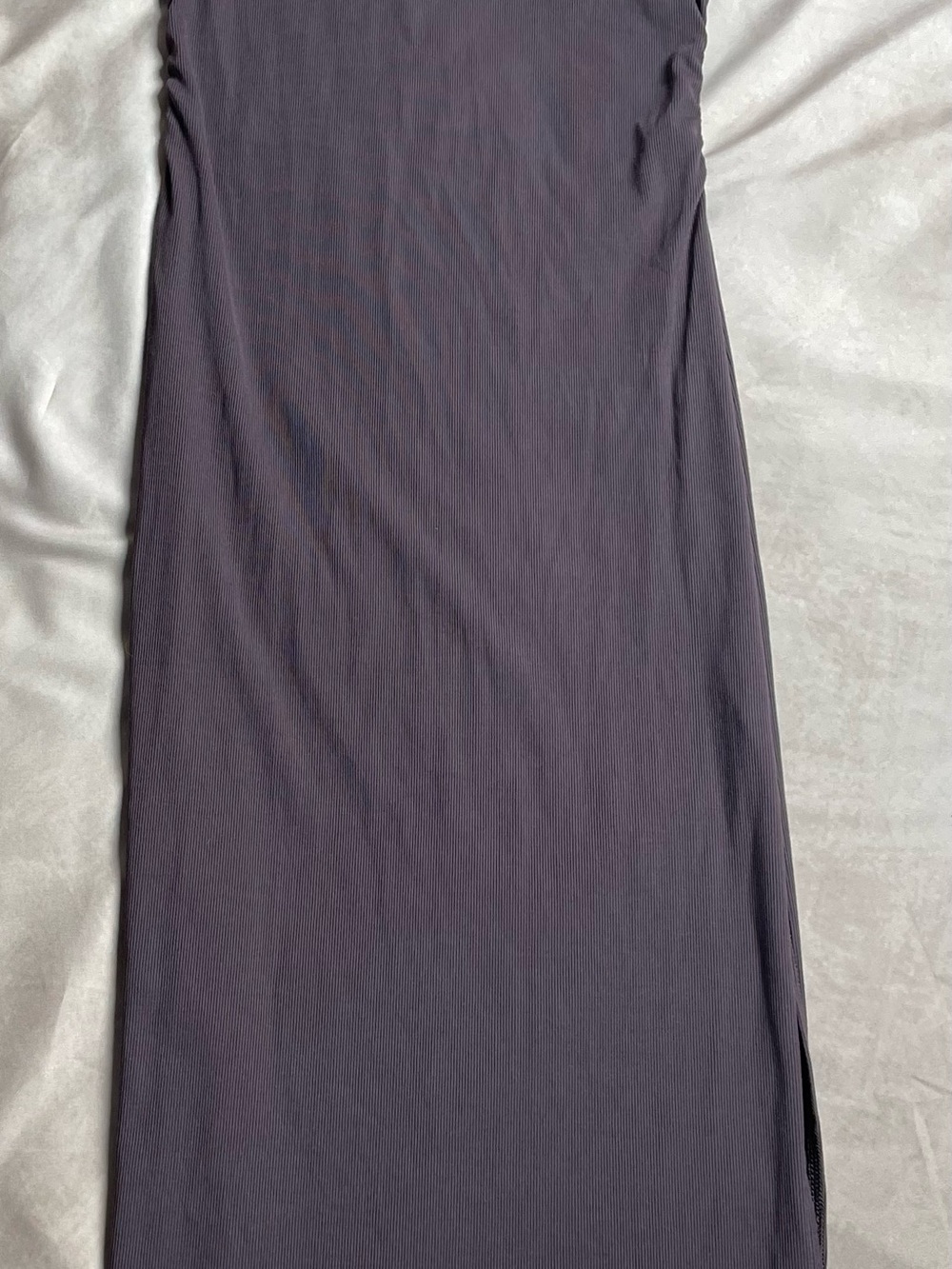 Vuori Sleeveless Maxi Dress – Plum Charcoal, Size S, Ribbed Stretch - Picture 6 of 13